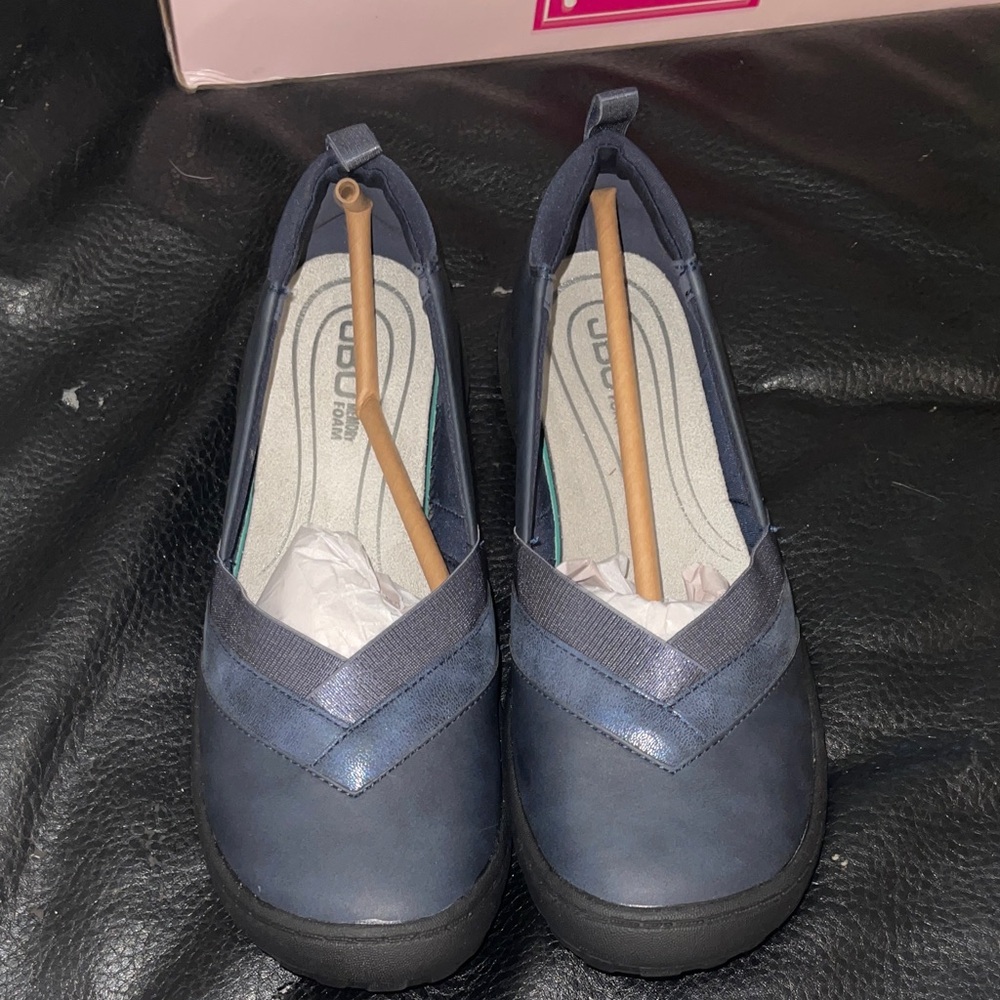 JBU Navy Women's Flats